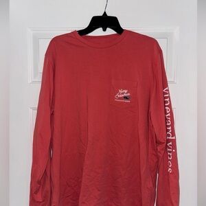 Vineyard Vines Coral Crewneck Tee